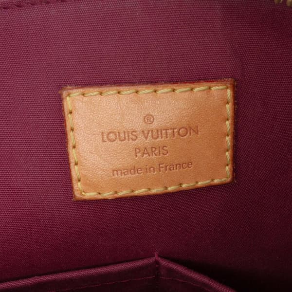 Pre-owned Louis Vuitton Monogram Vernis Alma PM Red