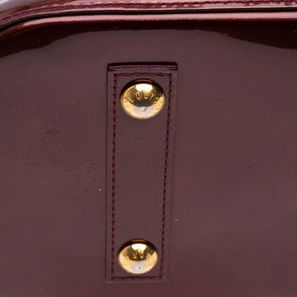 Pre-owned Louis Vuitton Monogram Vernis Alma PM Red