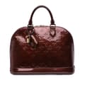 Miniatyrbilde 1 av 9: Pre-owned Louis Vuitton Monogram Vernis Alma PM Red