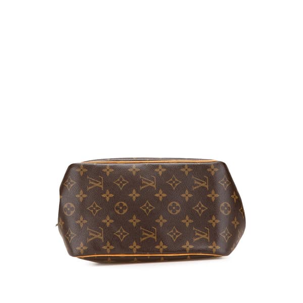 Pre-owned Louis Vuitton Monogram Batignolles Vertical PM Brown