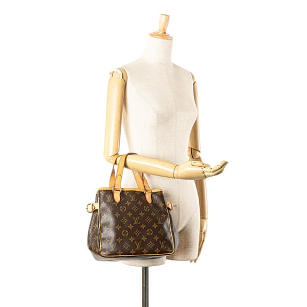 Pre-owned Louis Vuitton Monogram Batignolles Vertical PM Brown