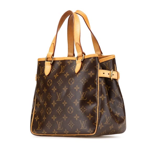 Pre-owned Louis Vuitton Monogram Batignolles Vertical PM Brown