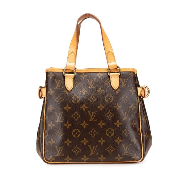 Pre-owned Louis Vuitton Monogram Batignolles Vertical PM Brown