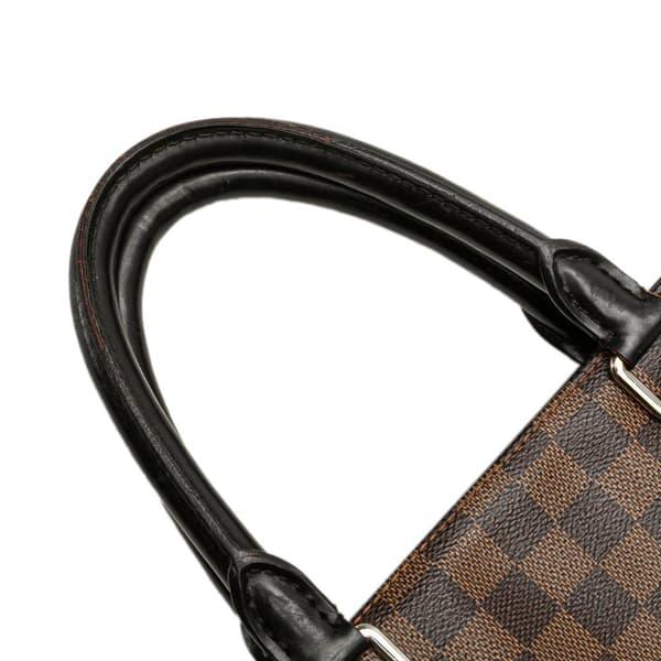 Pre-owned Louis Vuitton Damier Ebene Jake Tote Brown
