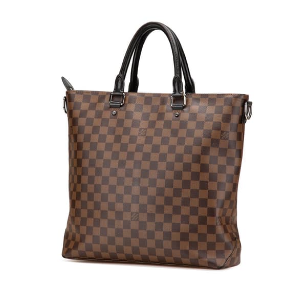 Pre-owned Louis Vuitton Damier Ebene Jake Tote Brown
