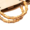 Pikkukuva 10 / 10: Pre-owned Gucci Medium Calfskin Bamboo Shopper Satchel Brown