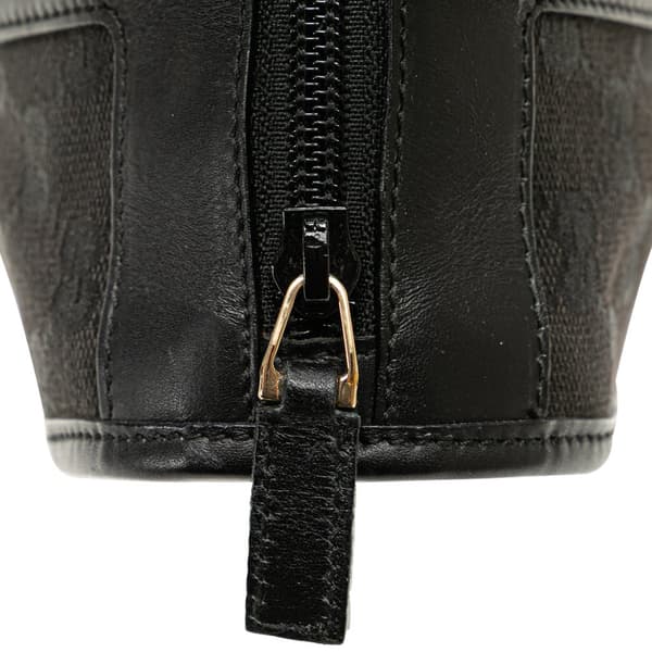 Pre-owned Gucci GG Canvas Handbag Black