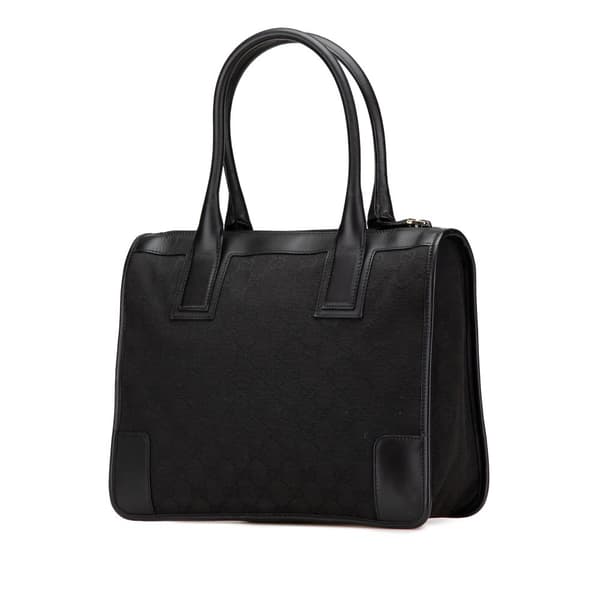 Pre-owned Gucci GG Canvas Handbag Black