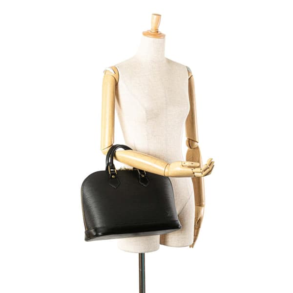 Pre-owned Louis Vuitton Epi Alma PM Black