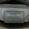 Miniatyrbild 5 av 10: Pre-owned Dior Mini Satin Cannage Strass Crystal Embellished Lady Dior Gray