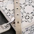 Miniatyrbild 9 av 10: Pre-owned Dior Mini Satin Cannage Strass Crystal Embellished Lady Dior Gray