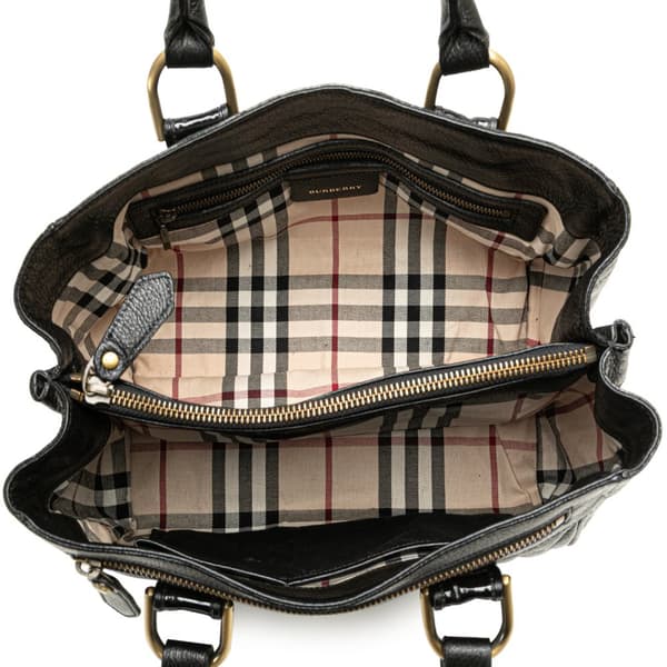 Pre-owned Burberry Leather Handbag Black