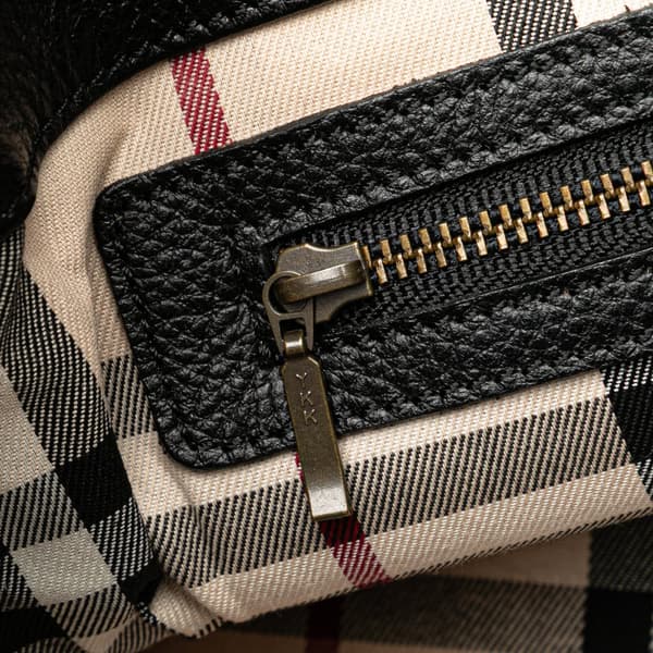 Pre-owned Burberry Leather Handbag Black