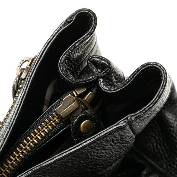 Pre-owned Burberry Leather Handbag Black