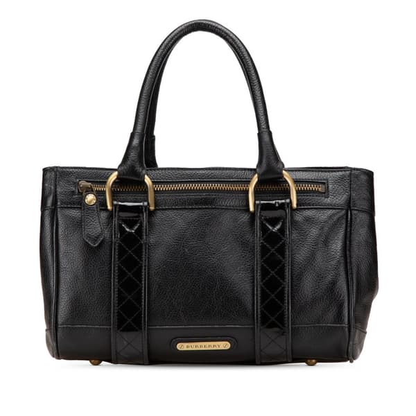 Pre-owned Burberry Leather Handbag Black