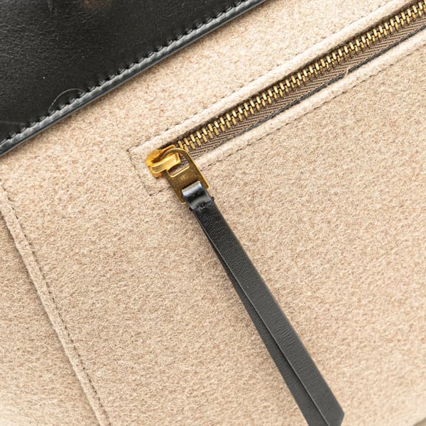 Pre-owned Celine Mini Felt Belt Bag Brown