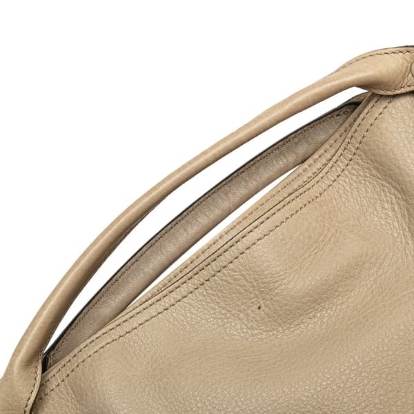 Pre-owned Gucci Medium Leather Miss GG Satchel Brown