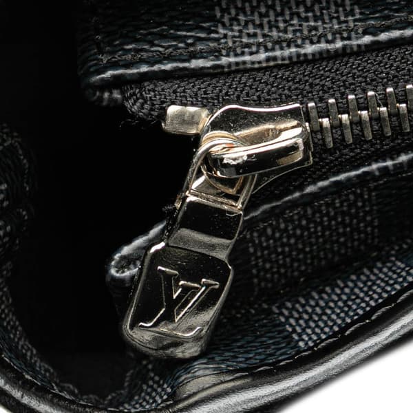 Pre-owned Louis Vuitton Damier Graphite Tadao PM Black