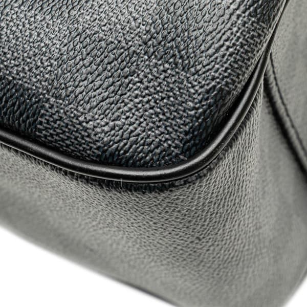Pre-owned Louis Vuitton Damier Graphite Tadao PM Black