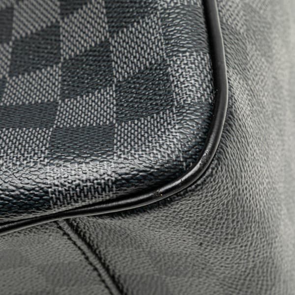 Pre-owned Louis Vuitton Damier Graphite Tadao PM Black