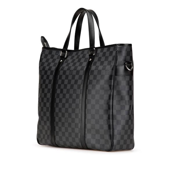 Pre-owned Louis Vuitton Damier Graphite Tadao PM Black