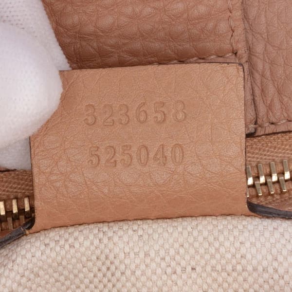 Pre-owned Gucci Large Calfskin Bamboo Shopper Satchel Brown