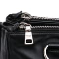 Miniatyrbillede 10 af 10: Pre-owned Prada Soft Calfskin Double Zip Satchel Black