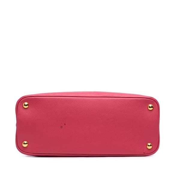 Pre-owned Prada Medium Saffiano Lux Promenade Satchel Pink