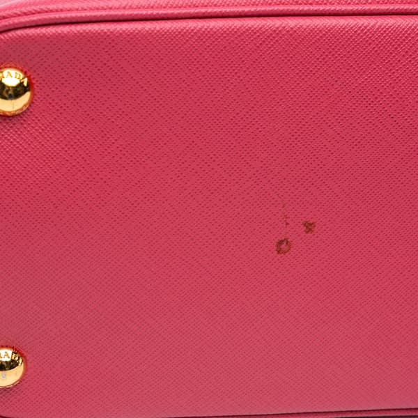 Pre-owned Prada Medium Saffiano Lux Promenade Satchel Pink