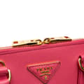 Miniatyrbillede 8 af 10: Pre-owned Prada Medium Saffiano Lux Promenade Satchel Pink