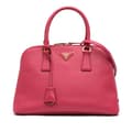Miniatyrbillede 1 af 10: Pre-owned Prada Medium Saffiano Lux Promenade Satchel Pink