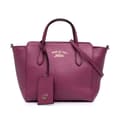 Miniatyrbild 1 av 7: Pre-owned Gucci Mini Leather Swing Satchel Purple