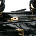 Miniatyrbilde 8 av 10: Pre-owned Prada Large Shiny Calfskin Bonnie Satchel Black