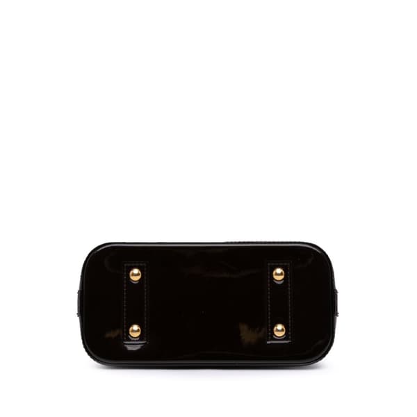 Pre-owned Louis Vuitton Monogram Vernis Alma BB Purple