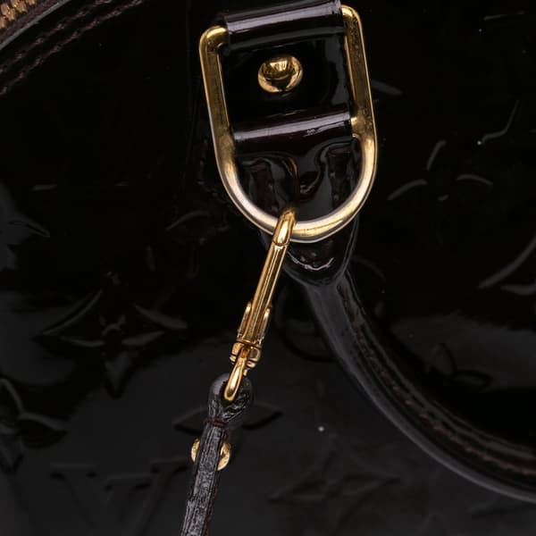 Pre-owned Louis Vuitton Monogram Vernis Alma BB Purple