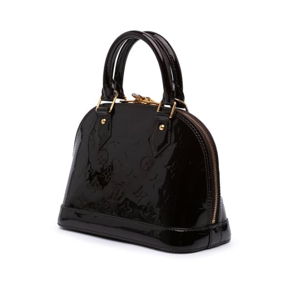 Pre-owned Louis Vuitton Monogram Vernis Alma BB Purple