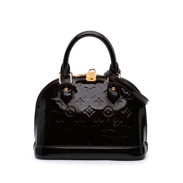 Pre-owned Louis Vuitton Monogram Vernis Alma BB Purple