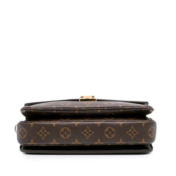 Pre-owned Louis Vuitton Monogram Pochette Metis Brown
