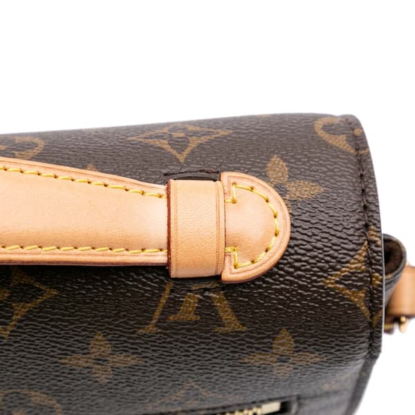 Pre-owned Louis Vuitton Monogram Pochette Metis Brown