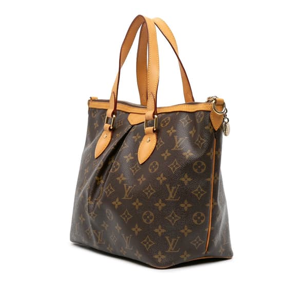 Pre-owned Louis Vuitton Monogram Palermo PM Brown