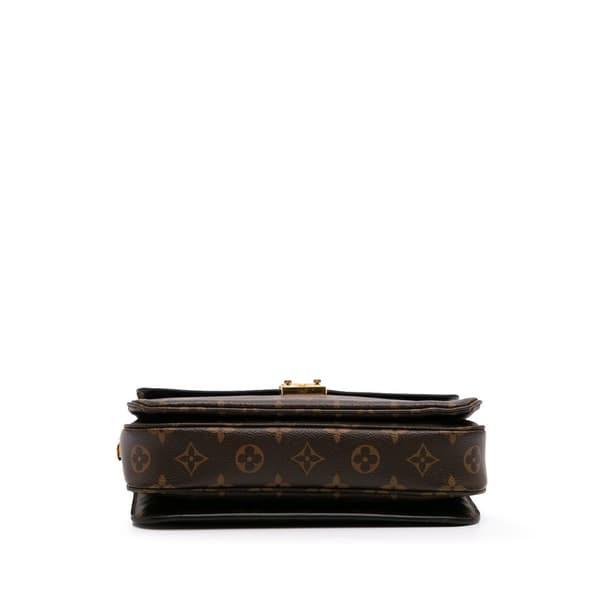 Pre-owned Louis Vuitton Monogram Pochette Metis Brown