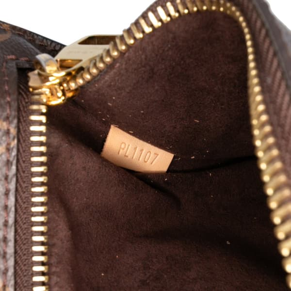 Pre-owned Louis Vuitton Monogram Pochette Metis Brown
