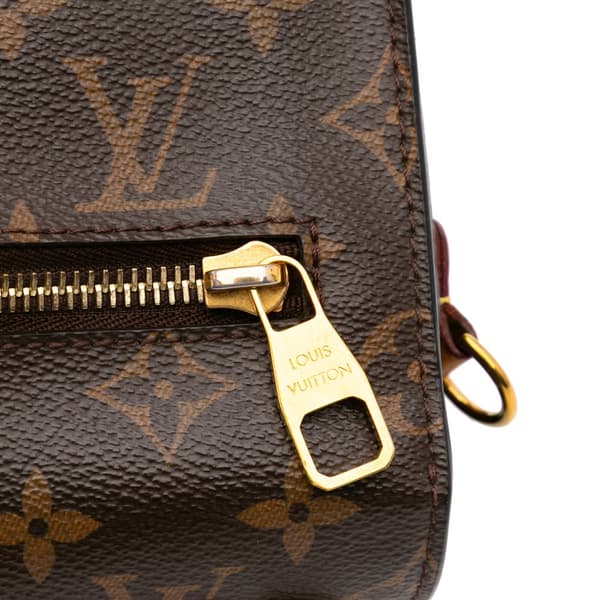 Pre-owned Louis Vuitton Monogram Pochette Metis Brown