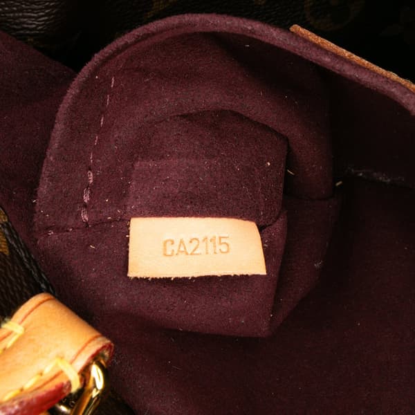 Pre-owned Louis Vuitton Monogram Montaigne MM Brown