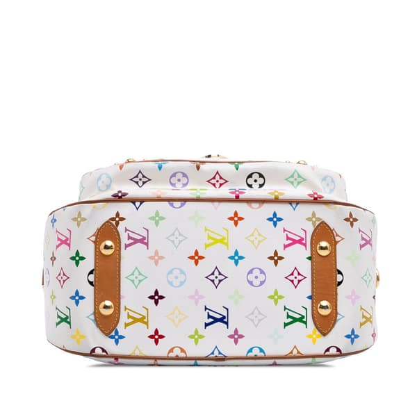 Pre-owned Louis Vuitton Monogram Multicolore Rita White