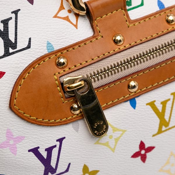 Pre-owned Louis Vuitton Monogram Multicolore Rita White