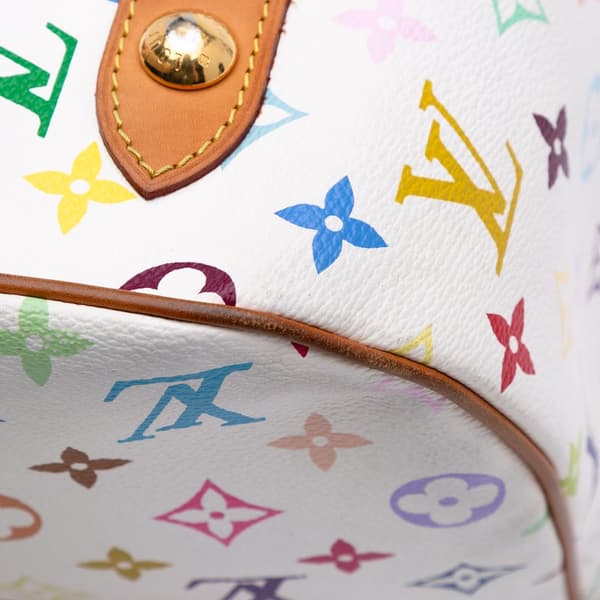 Pre-owned Louis Vuitton Monogram Multicolore Rita White