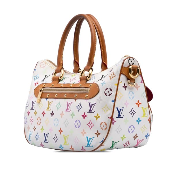 Pre-owned Louis Vuitton Monogram Multicolore Rita White