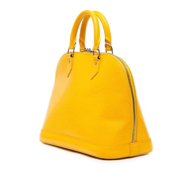 Pre-owned Louis Vuitton Epi Alma PM Yellow