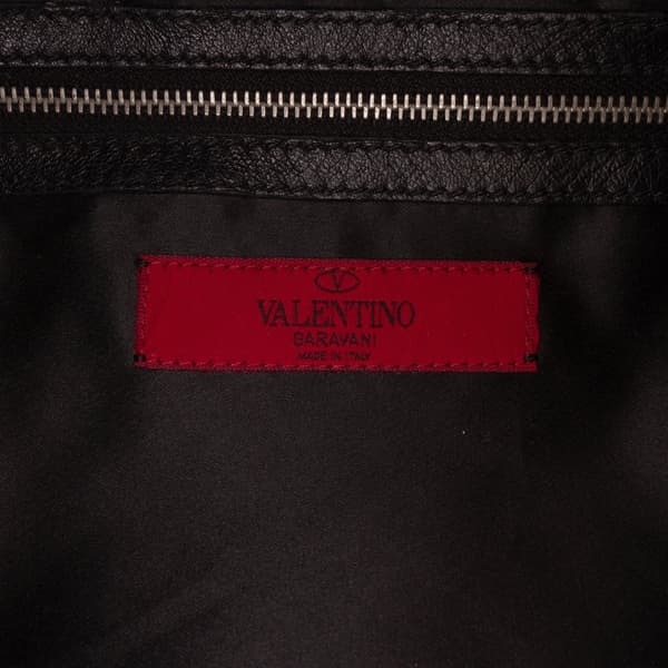 Pre-owned Valentino Sequin Petale Tote Black